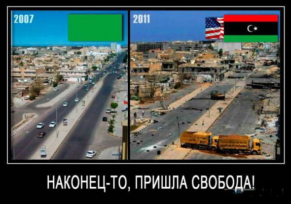 Ливия: до (2007 год) и после (2011 год, после начала гражданской войны)