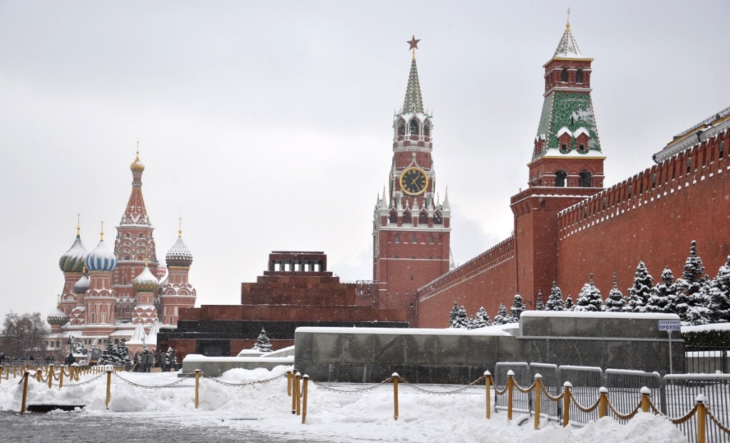 Кремль в москве зимой