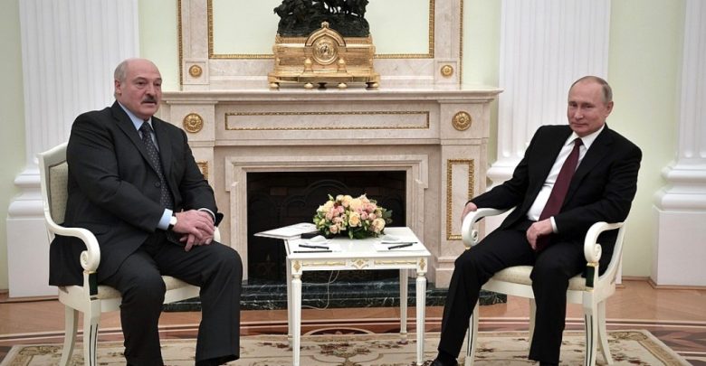 переговоры Президентов Беларуси и России Александра Лукашенко и Владимира Путина в Москве 29 декабря 2018 года