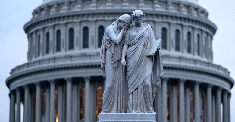 здание в Вашингтоне, правительство США, шатдаун