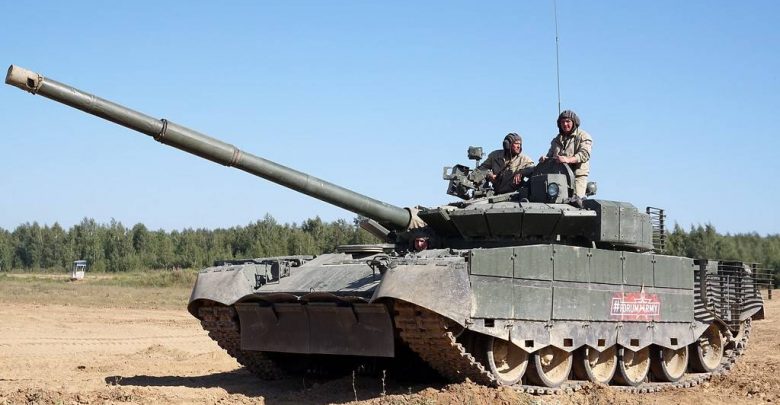 Фото танка Т-80БВМ на полигоне