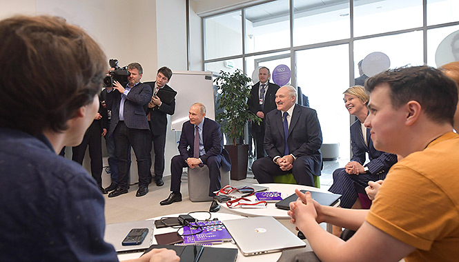 15 февраля 2019 года Президент Беларуси Александр Лукашенко встретился с Президентом России Владимиром Путиным в образовательном центре "Сириус"