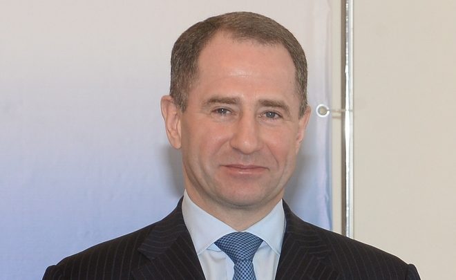 Посол России в Беларуси Михаил Бабич на пресс конференции