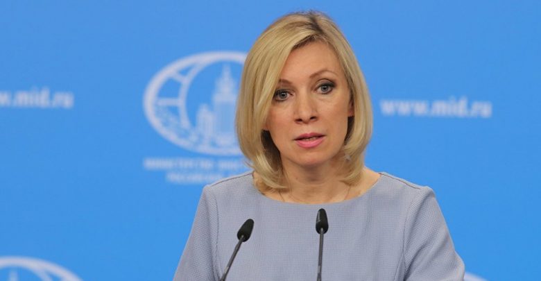 Мария Захарова на пресс-конференции