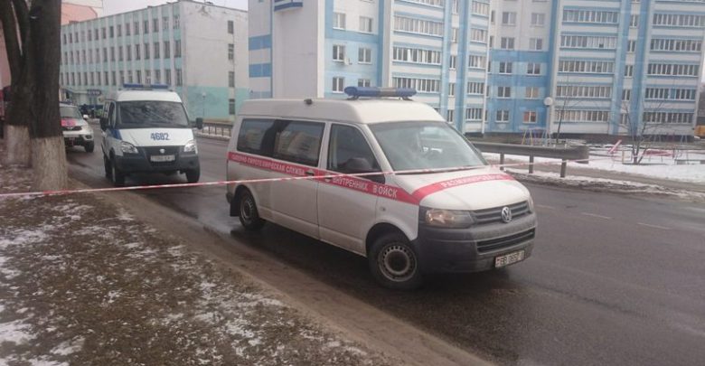 Микроавтобус саперов в Мозыре