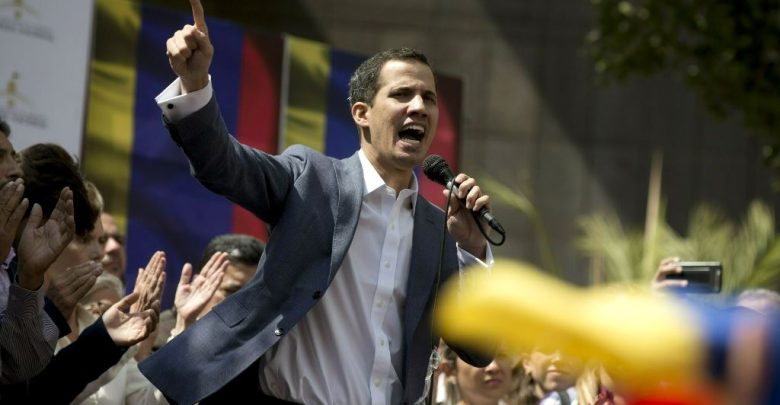 глава Национального собрания Боливарианской Республики и лидер оппозиции страны Хуан Гуайдо