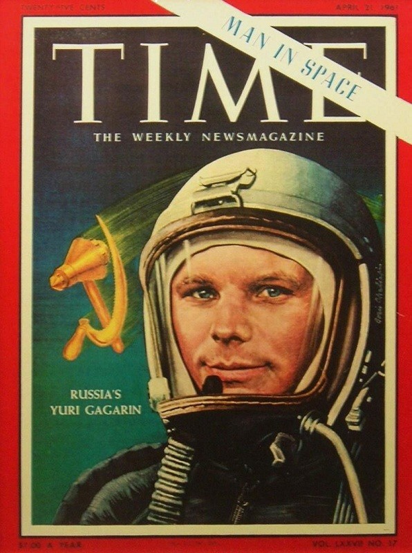 Юрий Гагарин в журнале Time