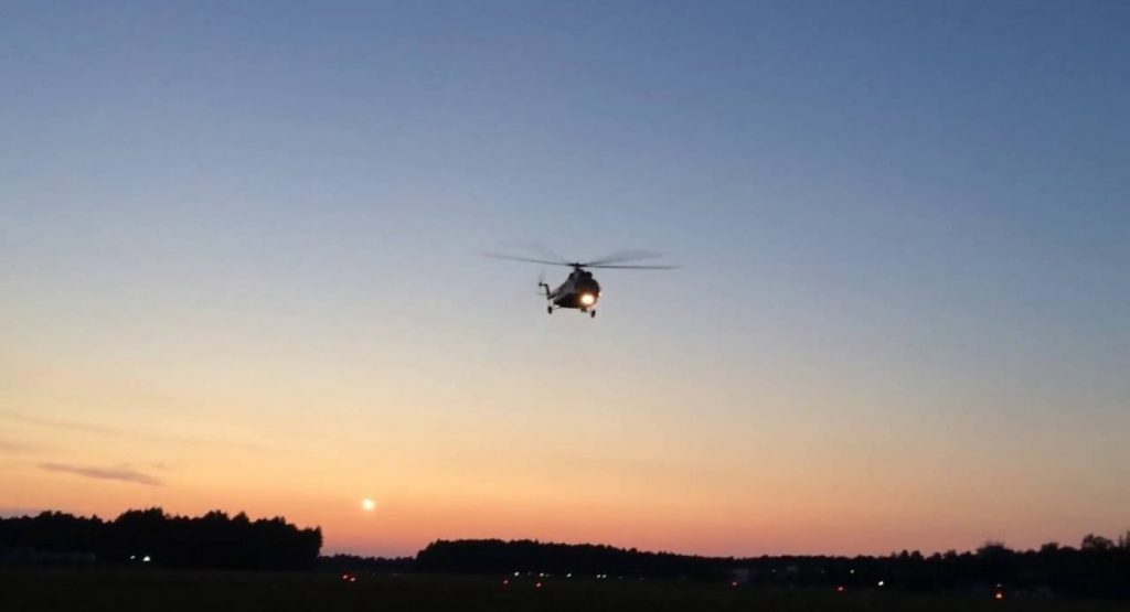 Энергетики проверяют состояние теплосетей Минска с вертолёта