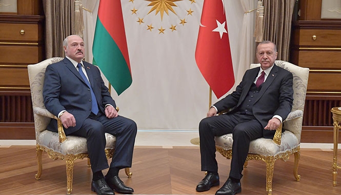 Президенты Беларуси и Турции Александр Лукашенко и Реджеп Тайип Эрдоган