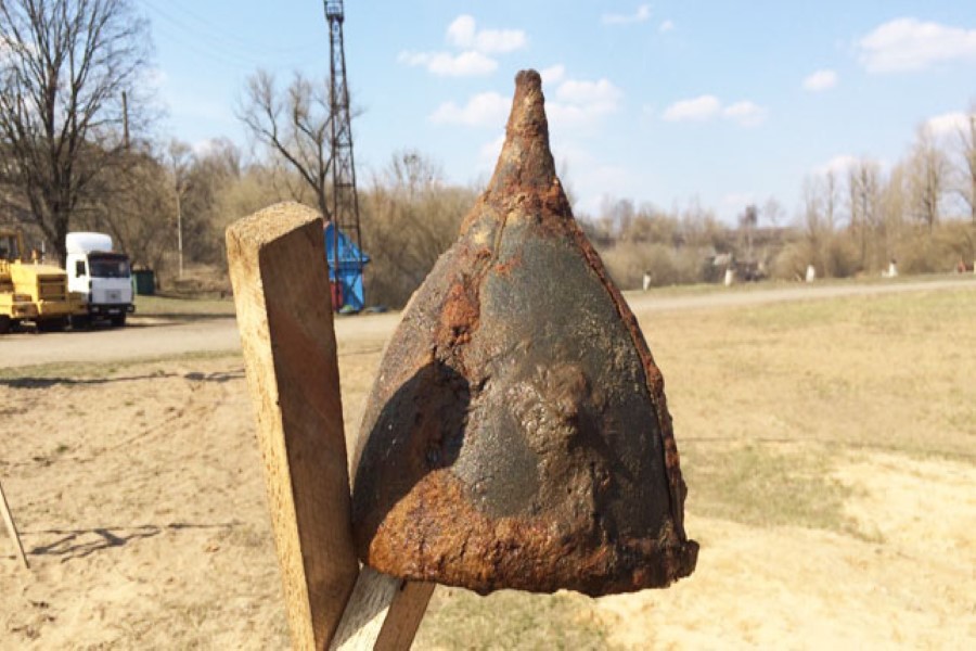 В Бобруйске нашли шлем, которому более 1000-лет