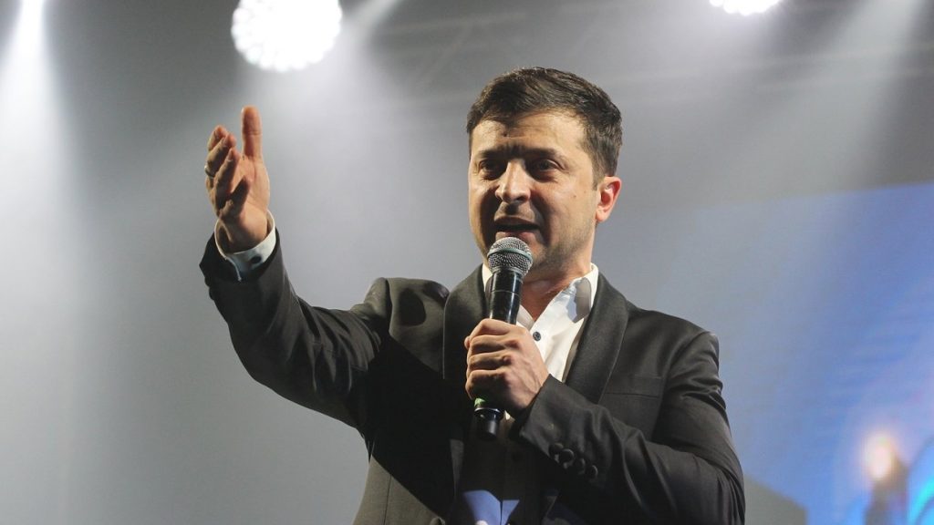 Зеленский  победил на  президентских выборах в Украине