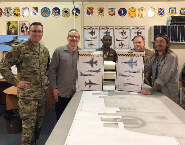 техническое задание по «превращению» F-16 в Су-57 в плане камуфляжа.