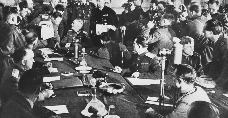 Подписание акта о безоговорочной капитуляции Германии 1945 8 мая