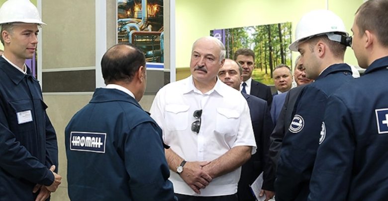 рабочая поездка Президента Беларуси Александра Лукашенко на "Нафтан"