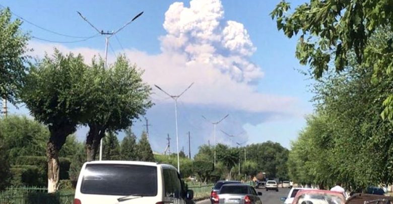 взрыв в воинской части в Казахстане