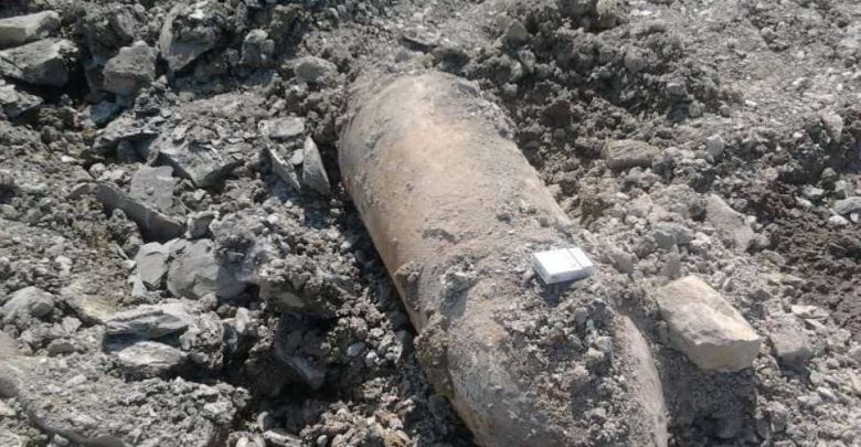 В центре Гродно обнаружен снаряд времён Великой Отечественной войны