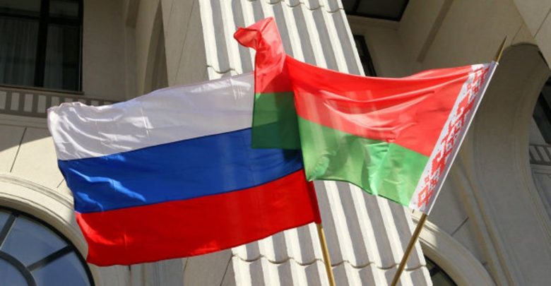 Флаги РБ и РФ
