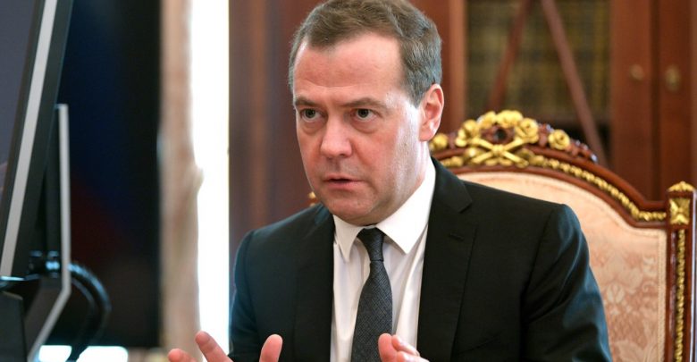 премьер-министр России Дмитрий Медведев