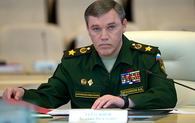 Начальник Генштаба России Валерий Герасимов на пресс-конференции