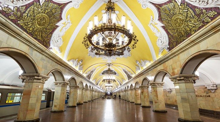 Станция московского метро опустела