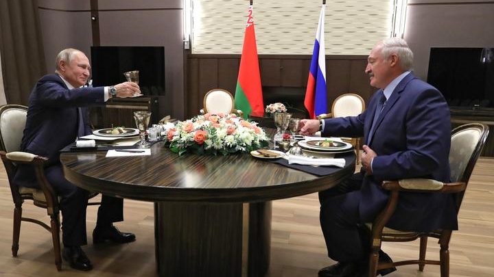 Владимир Путин и Александр Лукашенко