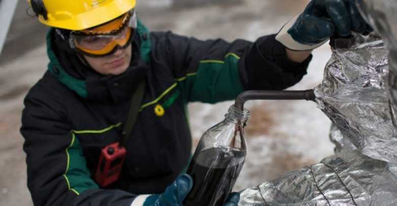 Отбор проб нефти из нефтерповода