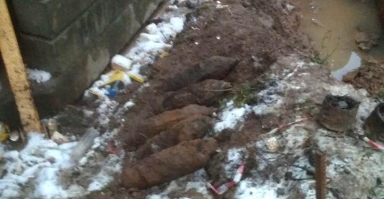 В Витебске при строительстве дома нашил снаряды времён ВОВ