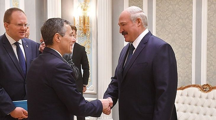 Президент Беларуси Александр Лукашенко встретился с главой МИД Швейцарии