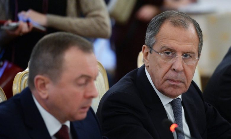 глава МИД Беларуси Владимир Макей и глава МИД РФ Сергей Лавров