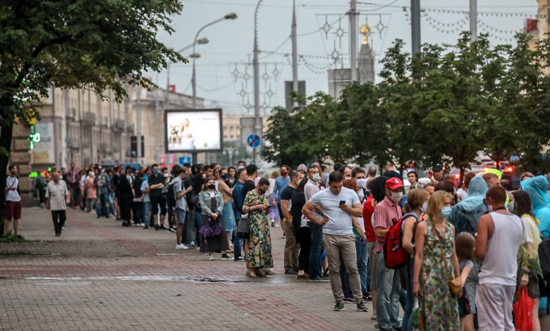 Уличные акции протеста в Беларуси