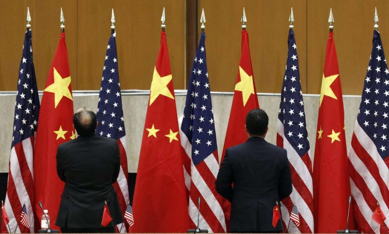 флаги Китая и США