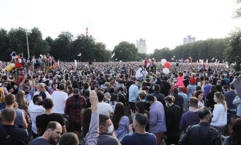 митинг Светланы Тихановской в Минске
