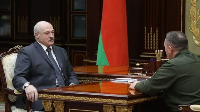 Александр Лукашенко 23 ноября 2020 года принял с докладом министра обороны Виктора Хренина