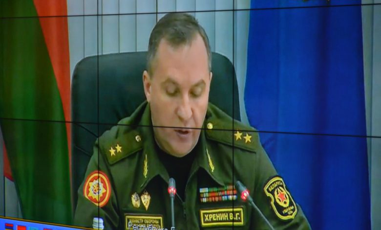 Глава Минобороны Беларуси Хренин обсудил с министрами обороны ОДКБ военные угрозы 1