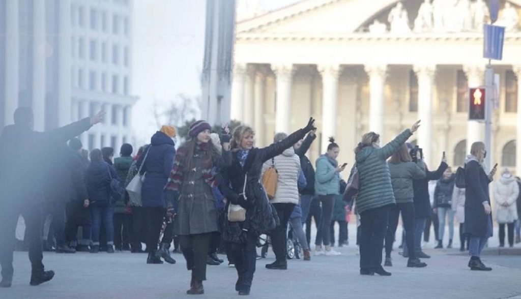В Минске задерживают людей за участие в протестных действиях 