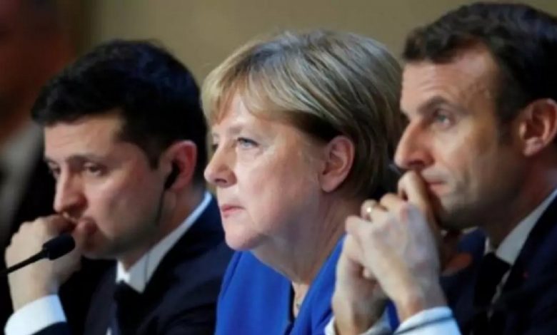 Макрон, Меркель и Зеленский провели видеоконференцию и приняли резолюцию по России