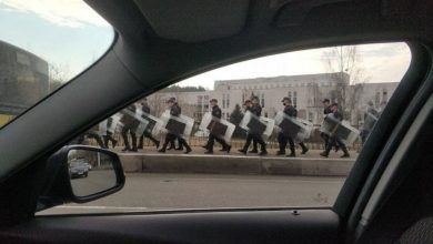 передвижение силовиков по Минску
