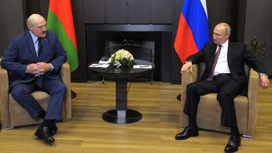 Лукашенко и Путин общаются в неформальной обстановке