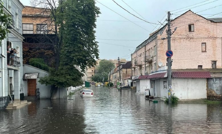Ураган накрыл украинскую столицу Киев