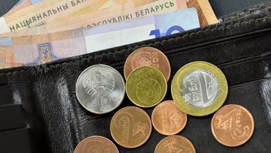 белорусские деньги в кошельке