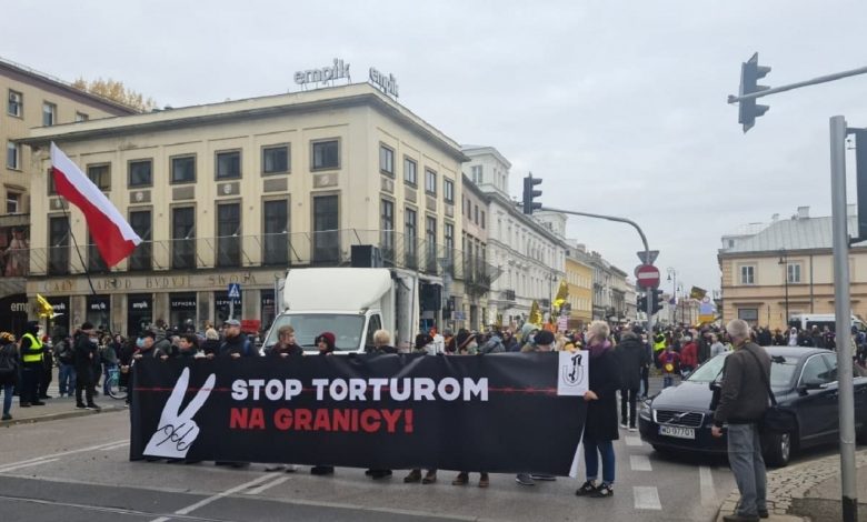 В Варшаве проходит акция протеста