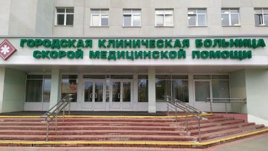 На территории УЗ ГКБ скорой медицинской помощи произошло возгорание