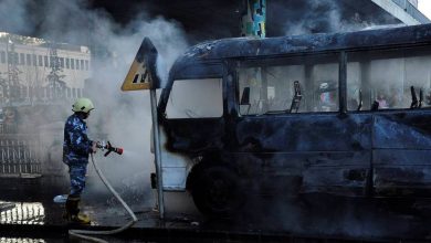 в Дамаске автобус подорвался на минах
