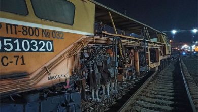 Ремонтный поезд сошел с рельсов под Лидой