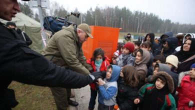 нелегальные мигранты на границе Беларуси и Польши, беженцы