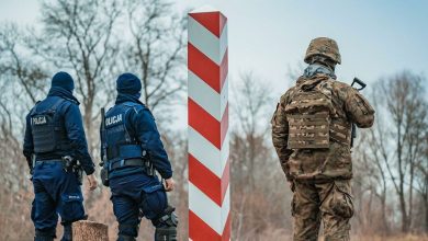 граница Польши, польские военные и полиция