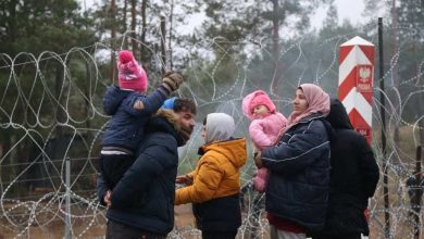 нелегальные мигранты на границе Беларуси и Польши, беженцы с детьми