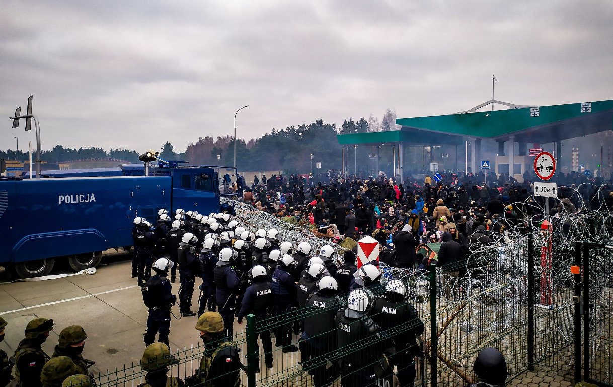 Лагерь для беженцев в польше