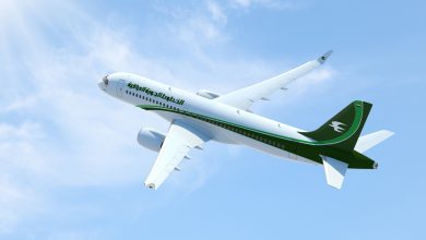 самолет Iraqi Airways в небе