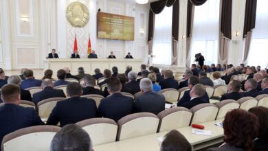 Александр Лукашенко 22 декабря 2021 года проводит встречу с активом Гомельской области